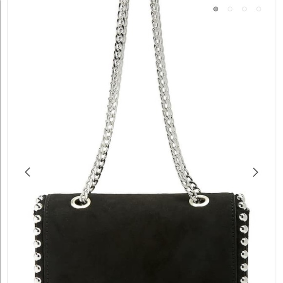 Faux Suede Studded Shoulder Bag - Picture 5 of 5